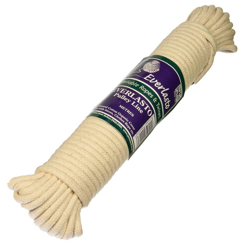 Everlasto Cotton Clothes/Pulley Line 15m Washing Line Rope