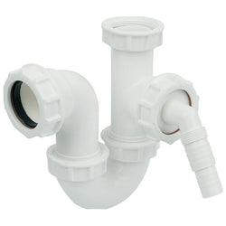 Appliance Waste Trap Half P Trap 40mm Washing Machine Drain Hose Spigot TW472 Waste Traps Floplast 100743