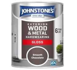 Exterior Hardwearing Gloss Paint 750ml Smooth Chocolate | Johnstone's Service Item Johnstone's 903277