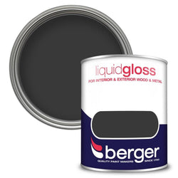 Liquid Gloss Black Paint | 750ml | Berger Gloss Paint Berger 901007