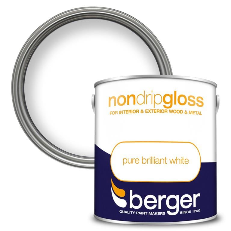 Non Drip Gloss White | 2.5L | Berger Paint Berger 900690