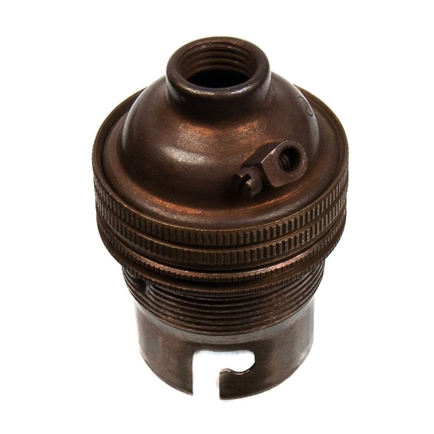 Old English Brass Lamp Holder Bayonet Cap Bulb 10mm Screw Thread ...