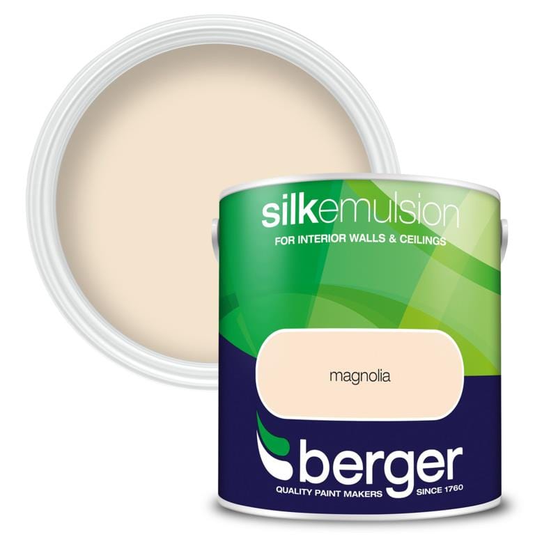 Silk Emulsion Magnolia Paint | 2.5L | Berger Service Item Berger 902813