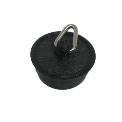 Sink Bath Plug Black Tapered Suits 23mm to 28mm Openings 1 1/8" Service Item Thunderfix 902895