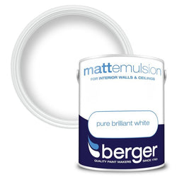 Vinyl Matt Pure Brilliant White Emulsion | 5L | Berger Emulsion Paint Berger 900671