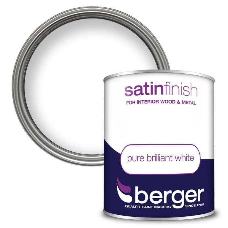 White Satin Sheen Paint | 750ml | Berger Gloss Paint Berger 900732